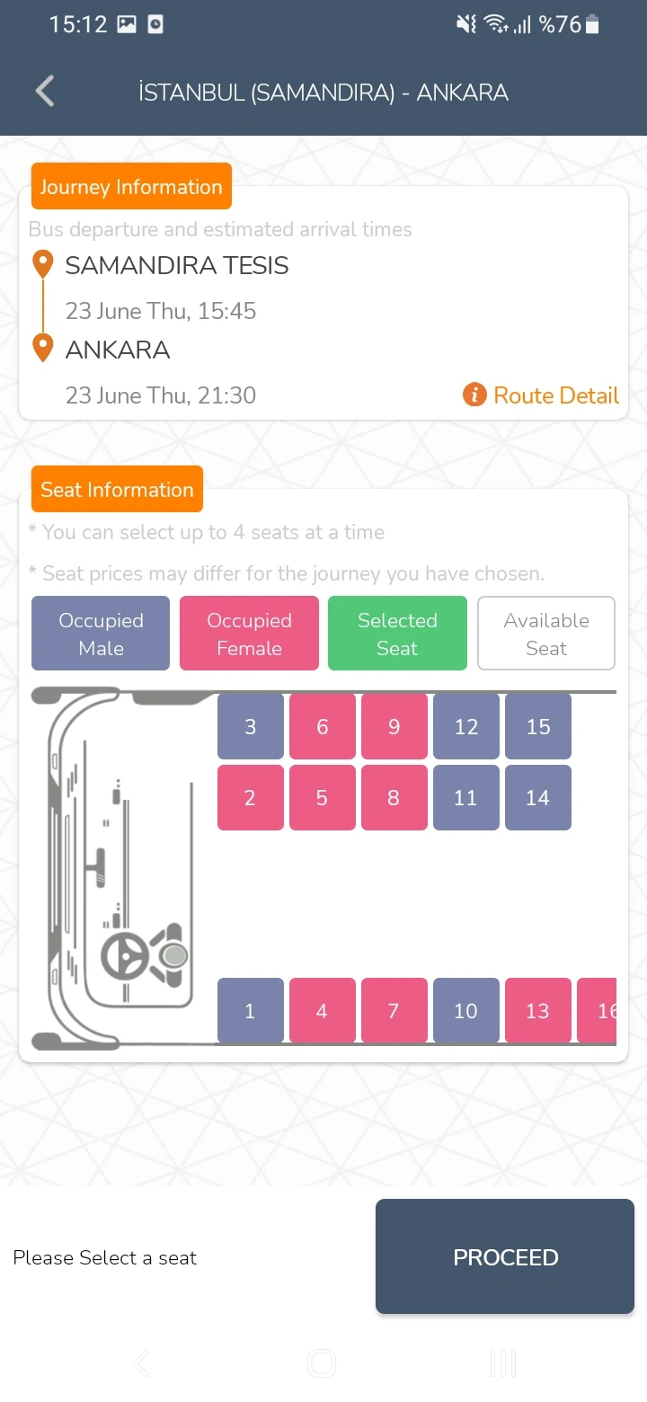 MetroTurizm Online Ticket Sale screenshot